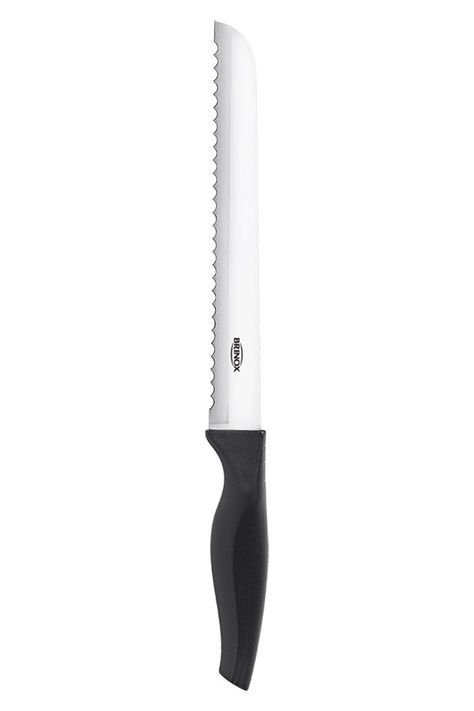 Cuchillo Para Pan 8” Brinox Cross Negro-0