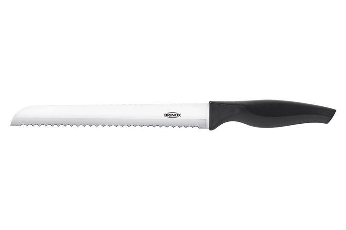 Cuchillo Para Pan 8” Brinox Cross Negro-1