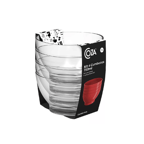 Kit 4 Bowls Cambuca Coza 500 ml Transparente-0