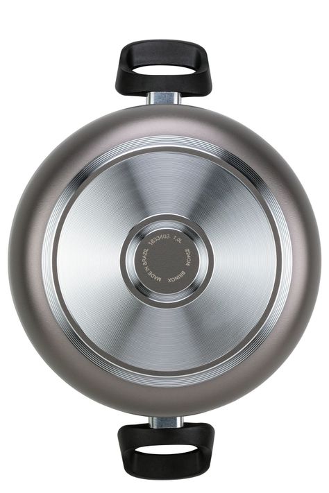 Cacerola Con Tapa 24 cm 4.5 L Brinox Maple Gris-2