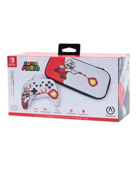 Control Power A Mario Fireball y Bolso - Nintendo Switch-0