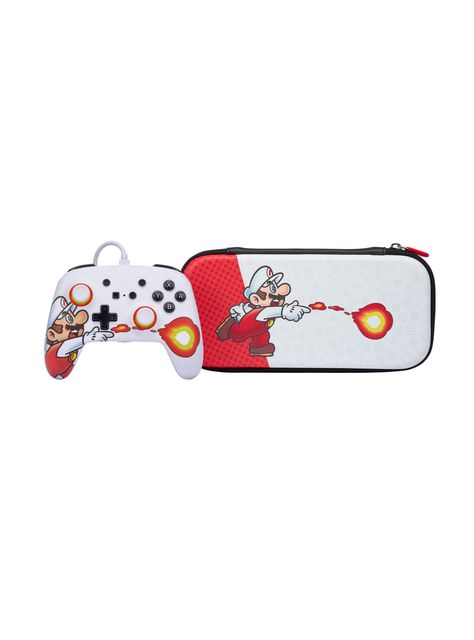 Control Power A Mario Fireball y Bolso - Nintendo Switch-1