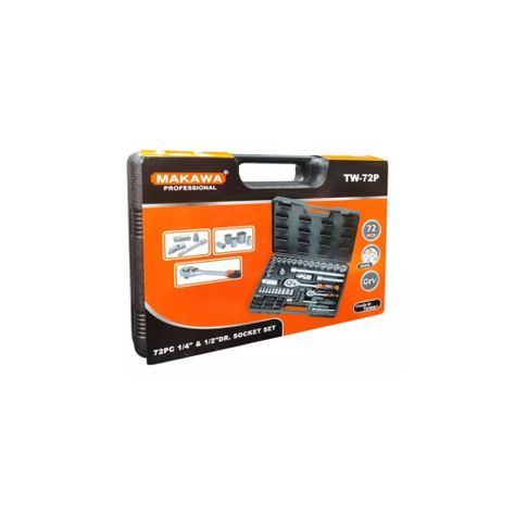 Juego De Dados 1/4 Y 1/2 - 72 Pcs Makawa Tw-72p-0