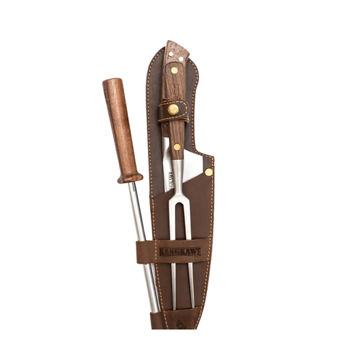 TRILOGIA EN CUERO PINCHO PRO + CUCHILLO CURACAVI+ASTIL-0