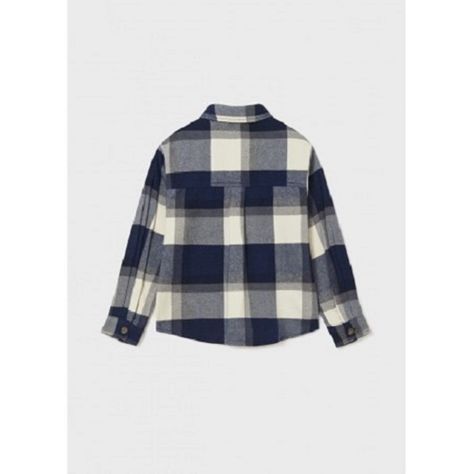 Camisa de Cuadros Niña Azul-1