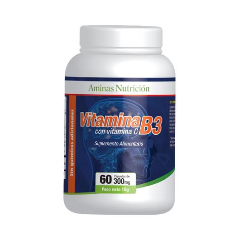 VITAMINA B3 60 CAPSULAS 300 mg     -0