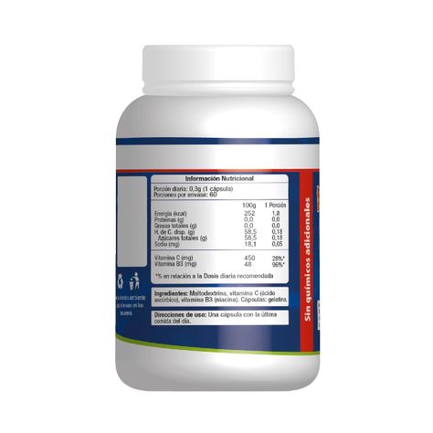 VITAMINA B3 60 CAPSULAS 300 mg     -1