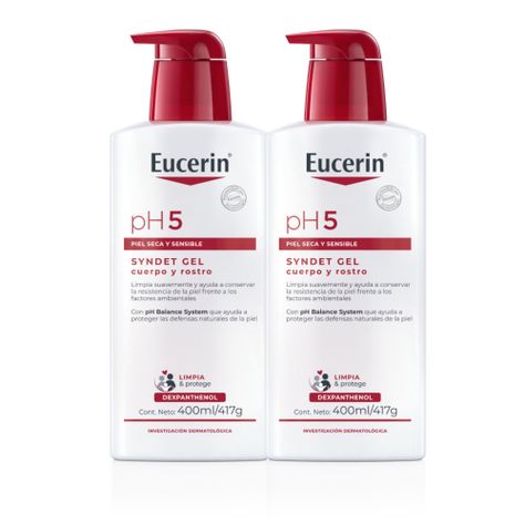 EUCERIN Pack 2x Jabon Syndet Gel Ph5 400ml-0