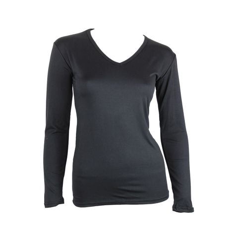 Camiseta Termica Mujer Cuello V-0