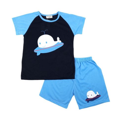 Pijama Niño Ballena Azul-0