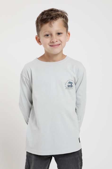 Polera manga larga kids Traveling hielo -0