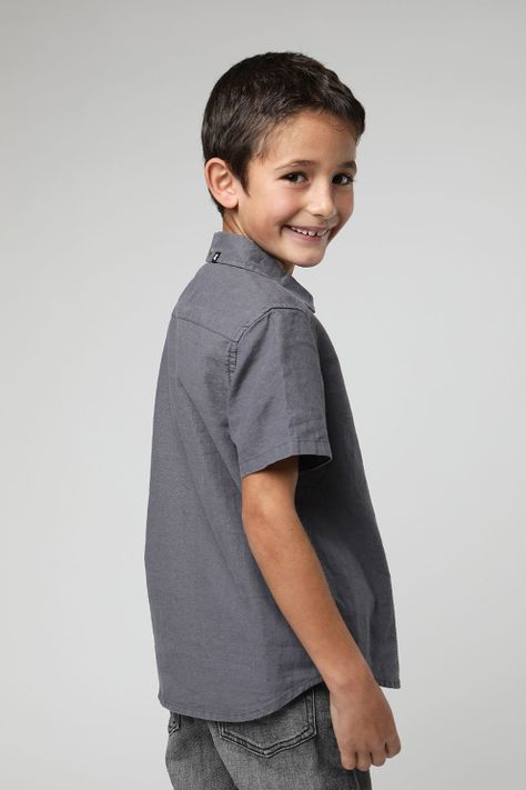 Camisa manga corta kids Classic azul -2