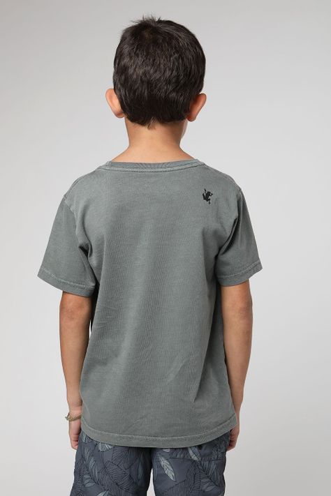 Polera manga corta kids Punta de lobos verde -2