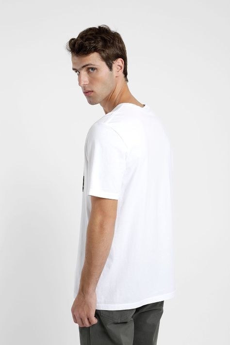 Polera manga corta hombre Paine blanco -2