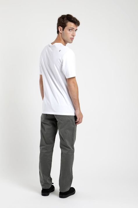 Polera manga corta hombre Paine blanco -4