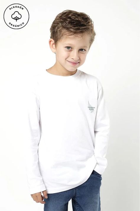 Polera Manga Larga Kids Hojas Froens-0