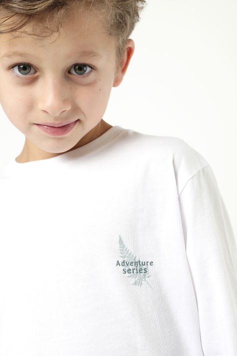 Polera Manga Larga Kids Hojas Froens-1
