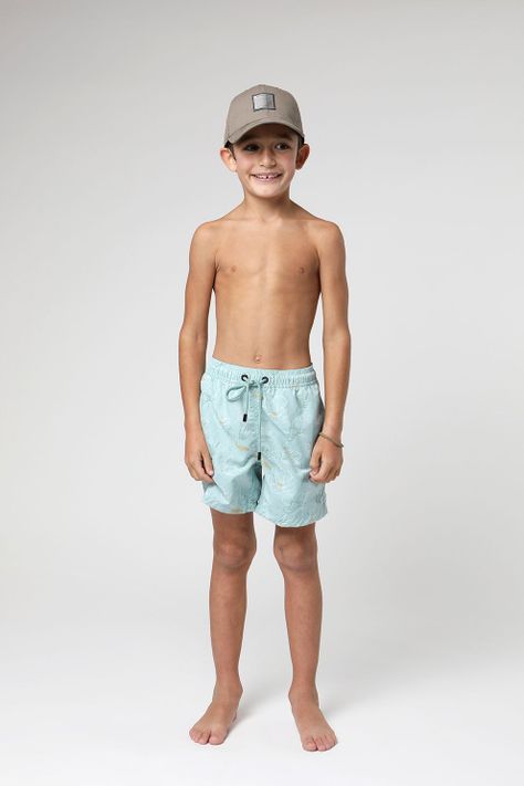 Traje de baño kids Peony celeste-4