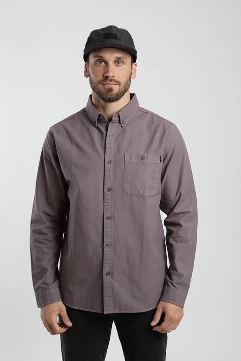 Camisa manga larga Ox burdeo  -0