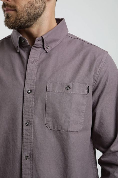 Camisa manga larga Ox burdeo  -1