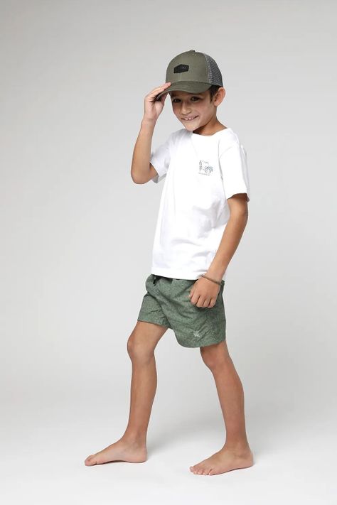 Polera manga corta kids Bungalow blanco -3