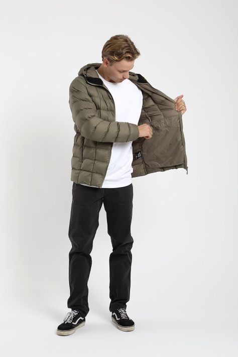Parka hombre Huemul olivo froens-5
