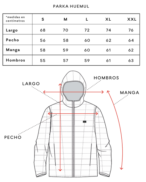 Parka hombre Huemul olivo froens-7