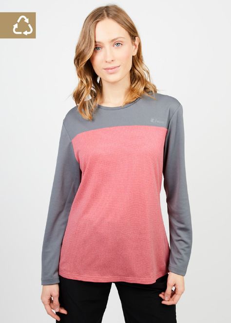 Polera manga larga mujer MTB rosado -0