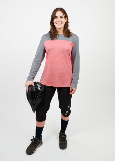 Polera manga larga mujer MTB rosado -3