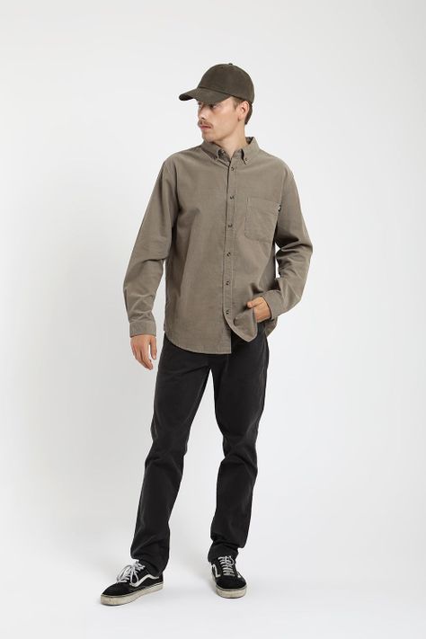 Camisa  Manga Larga Corduroy Froens Hombre-3