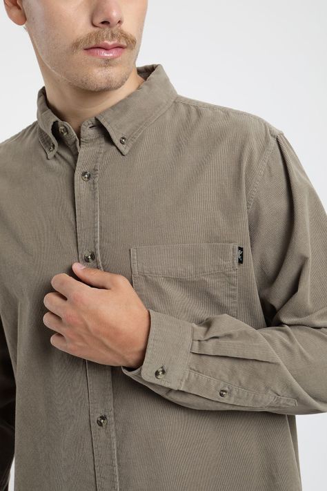 Camisa  Manga Larga Corduroy Froens Hombre-4