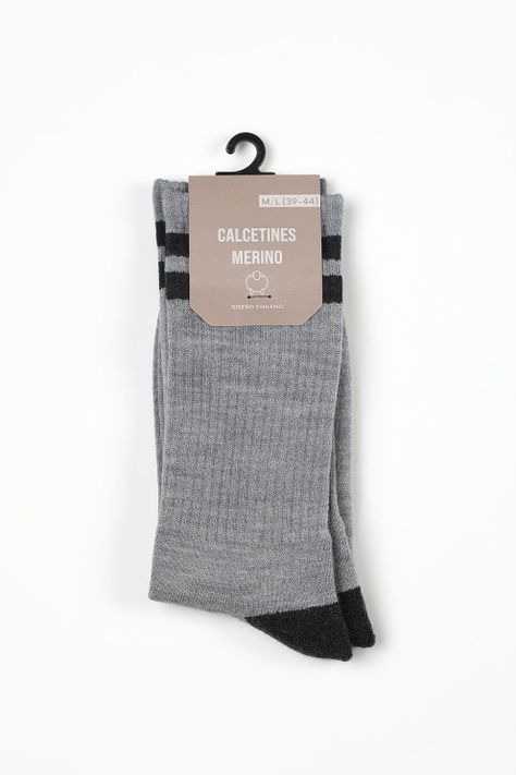 Calcetin Hombre Stripes Gris Froens -1