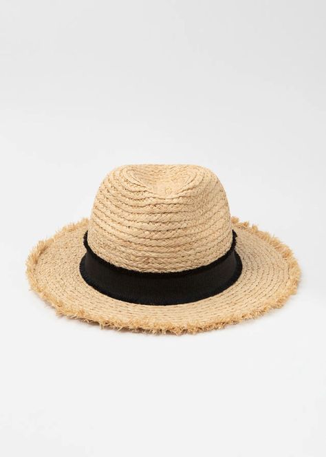 Sombrero playa natural rafia Froens-0