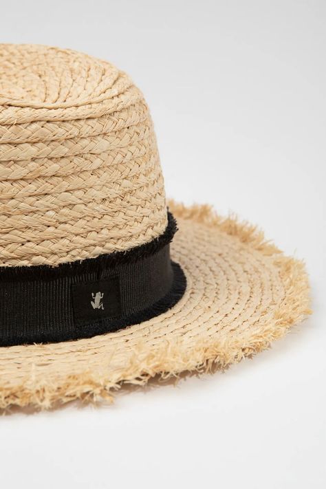 Sombrero playa natural rafia Froens-1