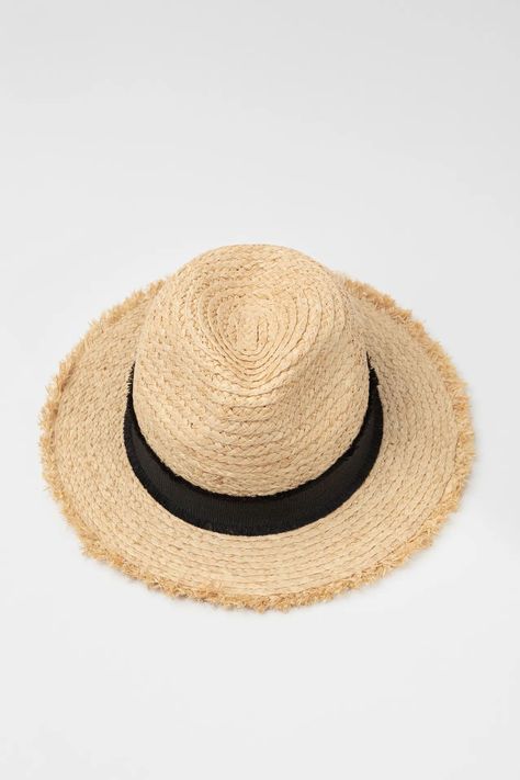 Sombrero playa natural rafia Froens-2