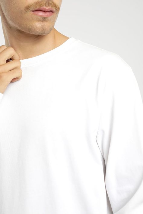 Polera Manga Larga Heavy Weight  Plain Hombre Froens-1