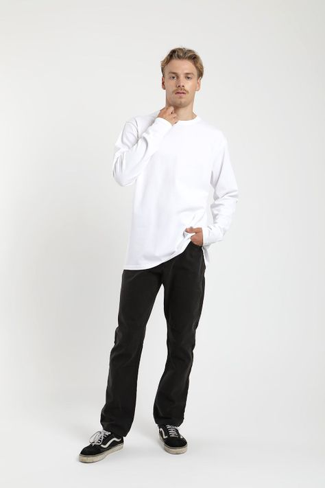 Polera Manga Larga Heavy Weight  Plain Hombre Froens-3