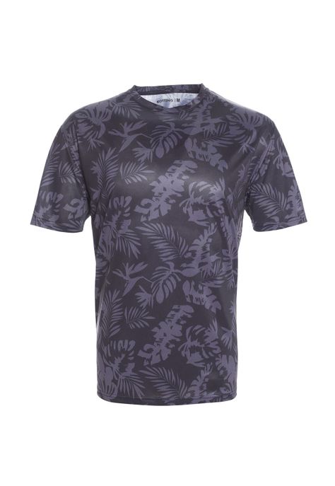 Polera Manga Corta Poliéster Negro-3