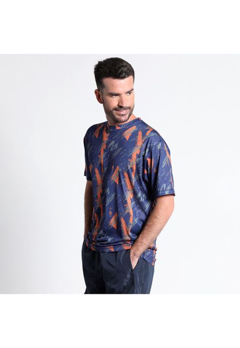Polera Manga Corta Full Print Deportiva Regular Fit-1
