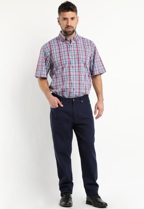 Pantalon Canvas 5 Bolsillos Spandex Azul-2