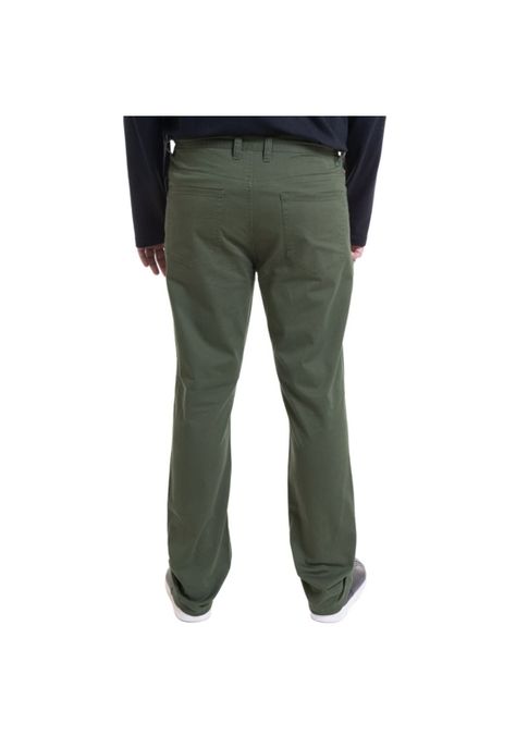Pantalon 5 Bolsillos Spandex Oliva-1