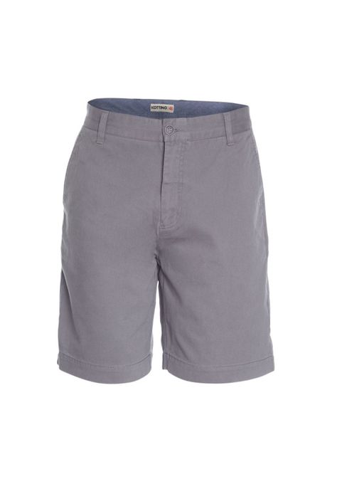 Bermuda Spandex Gabardina Gris-3