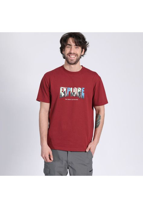 Polera Manga Corta Con Malla Rojo-1