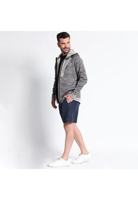 Polerón Full Zipper Cuello Alto Con Capucha-2