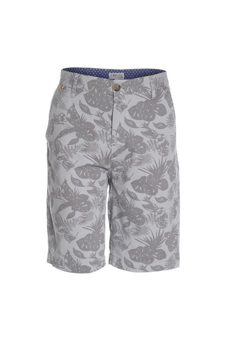 Bermuda Estampada Gris Oscuro-3