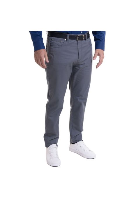 Pantalón 5 Bolsillos Gris-0