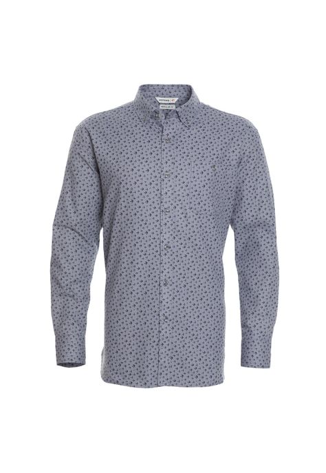 Camisa Villela Estampada Manga Larga-3