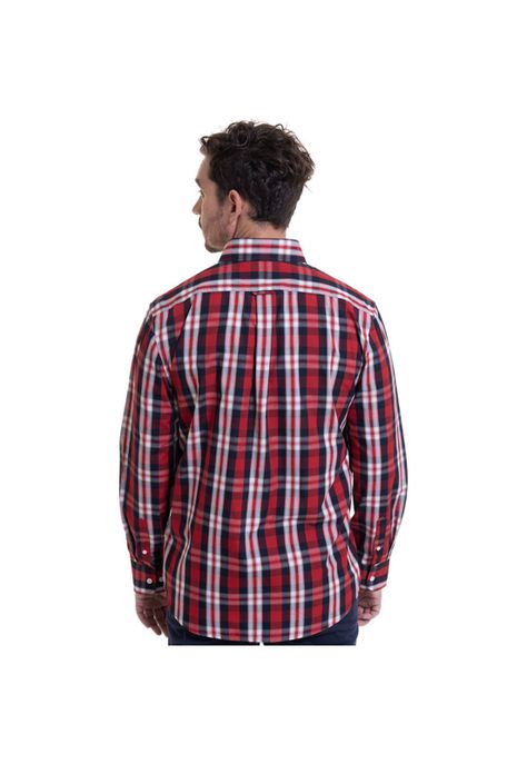 Camisa Trevira Cuadros  Rojo-1