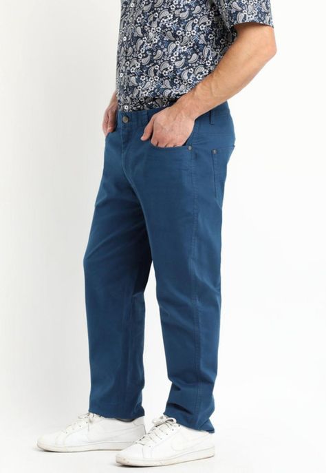 Pantalon 5 Bolsillos Spandex Azul-0