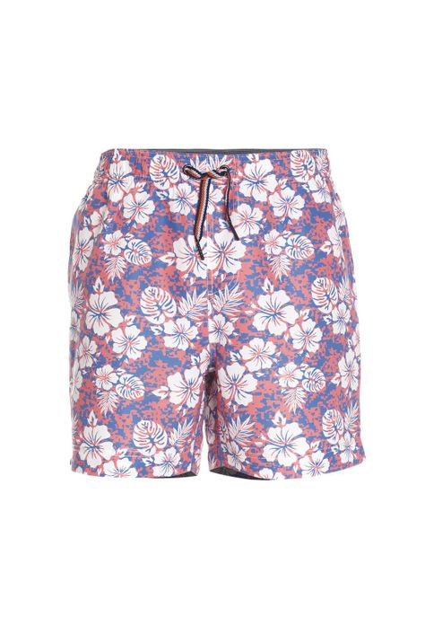 Traje de Baño Estampado Rosado-3